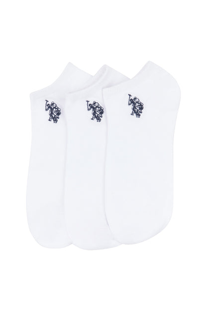 U.S. Polo Assn. 3 Pack Short Sport Socks in Bright White