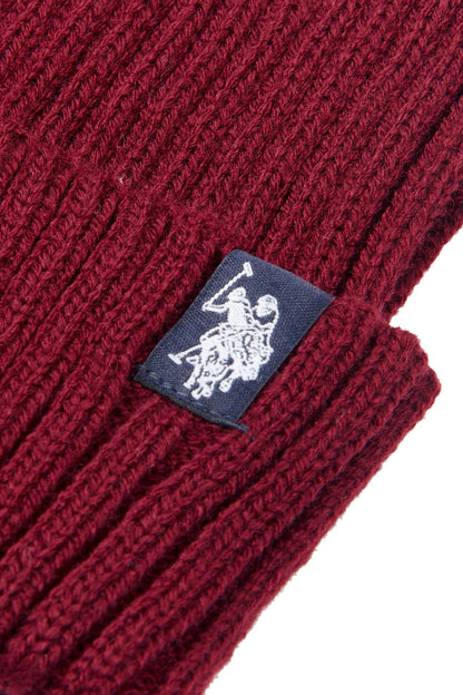 Chunky Rib Beanie in Windsor Wine