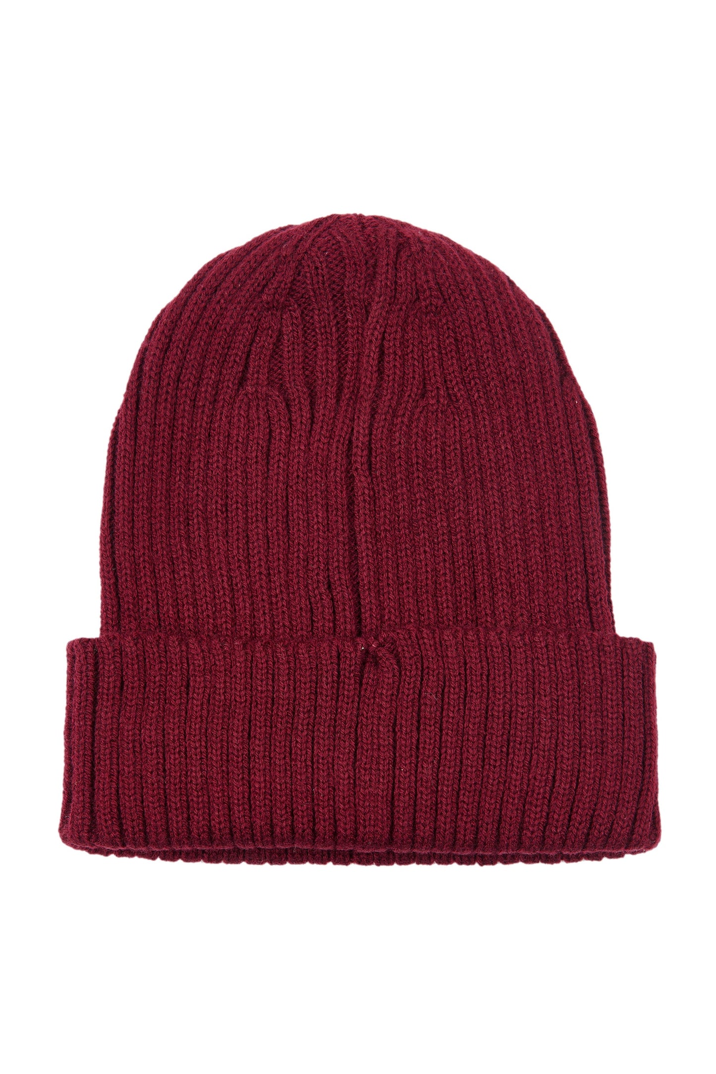 Chunky Rib Beanie in Windsor Wine