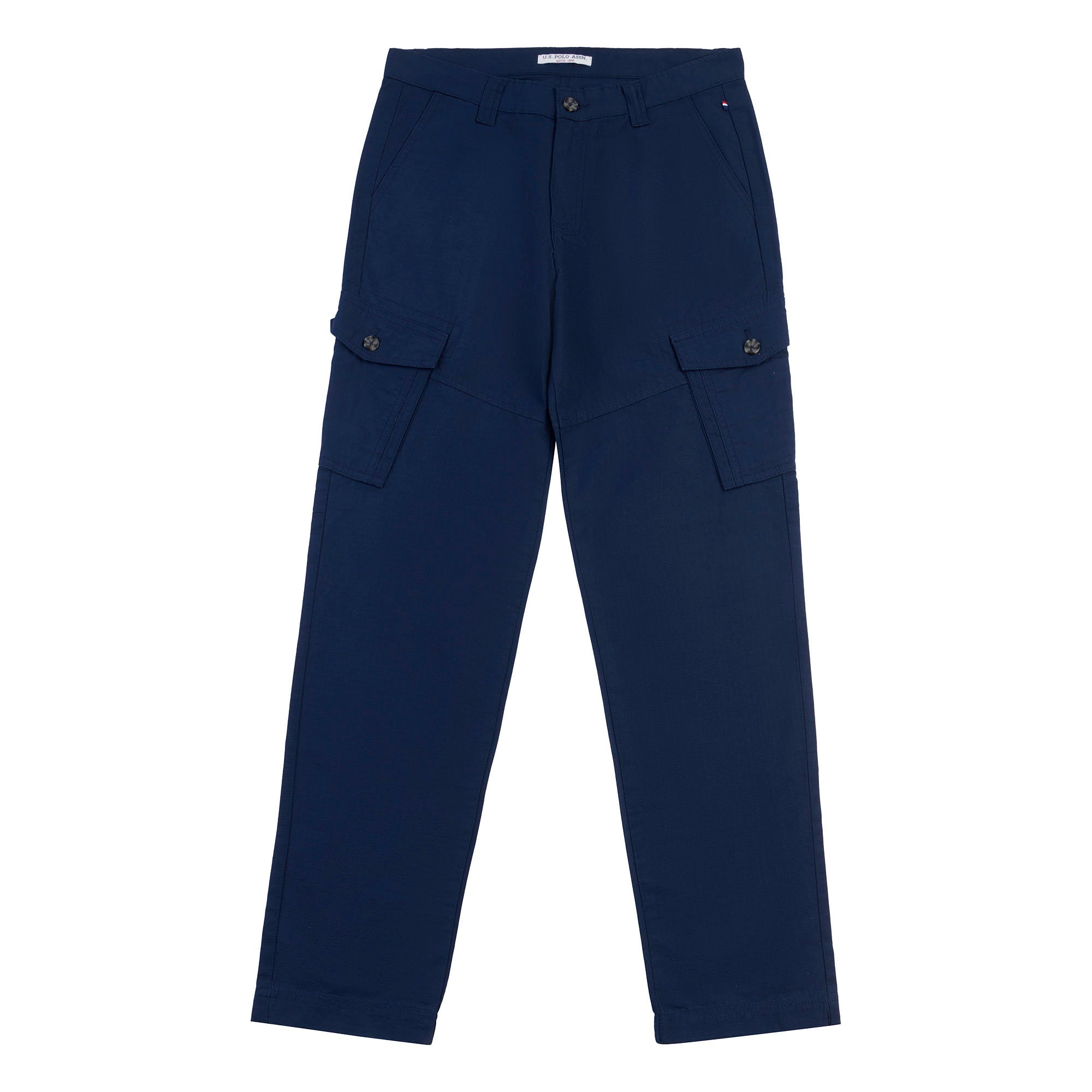 Mens Ripstop Cargo Trousers in Navy Blue