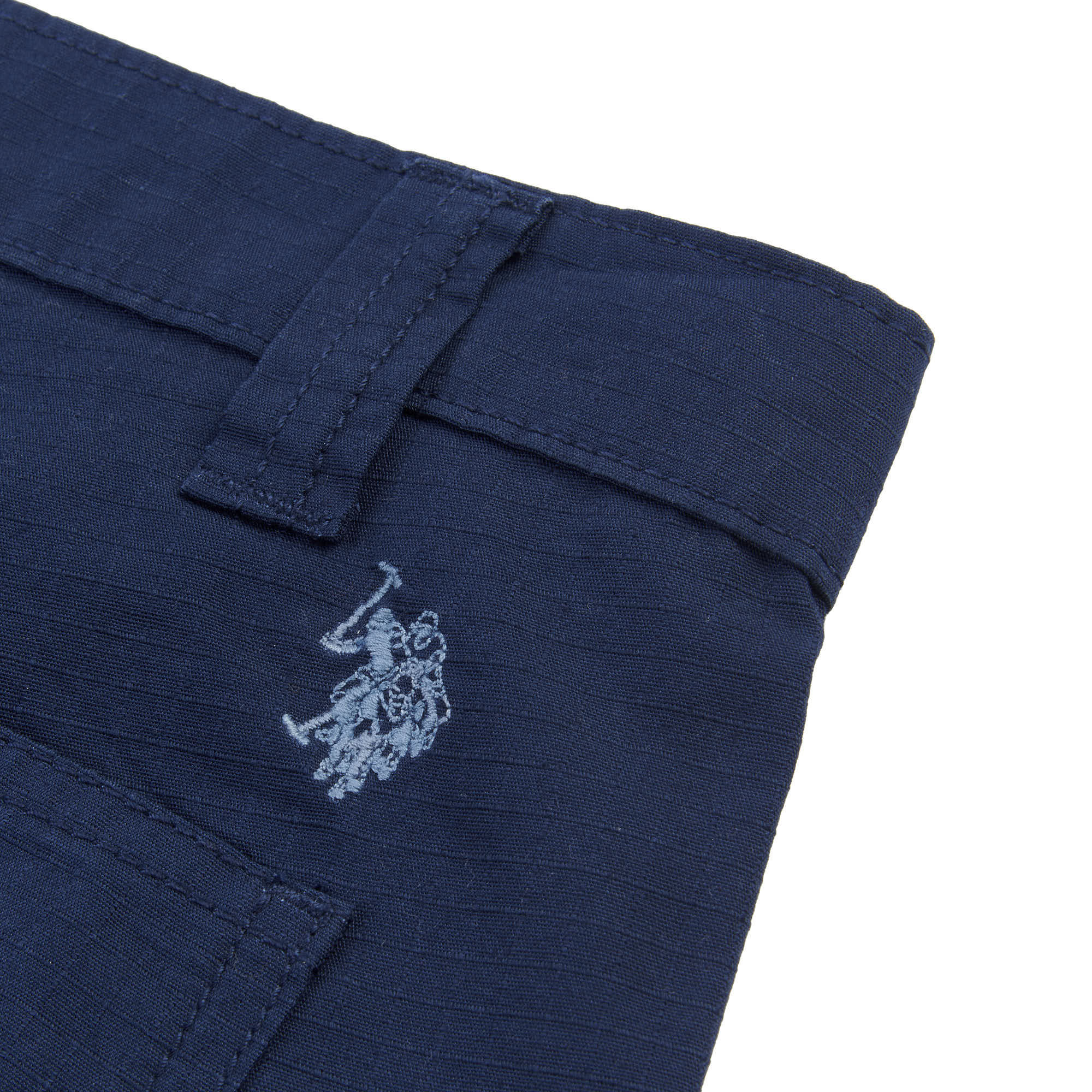 Mens Ripstop Cargo Trousers in Navy Blue