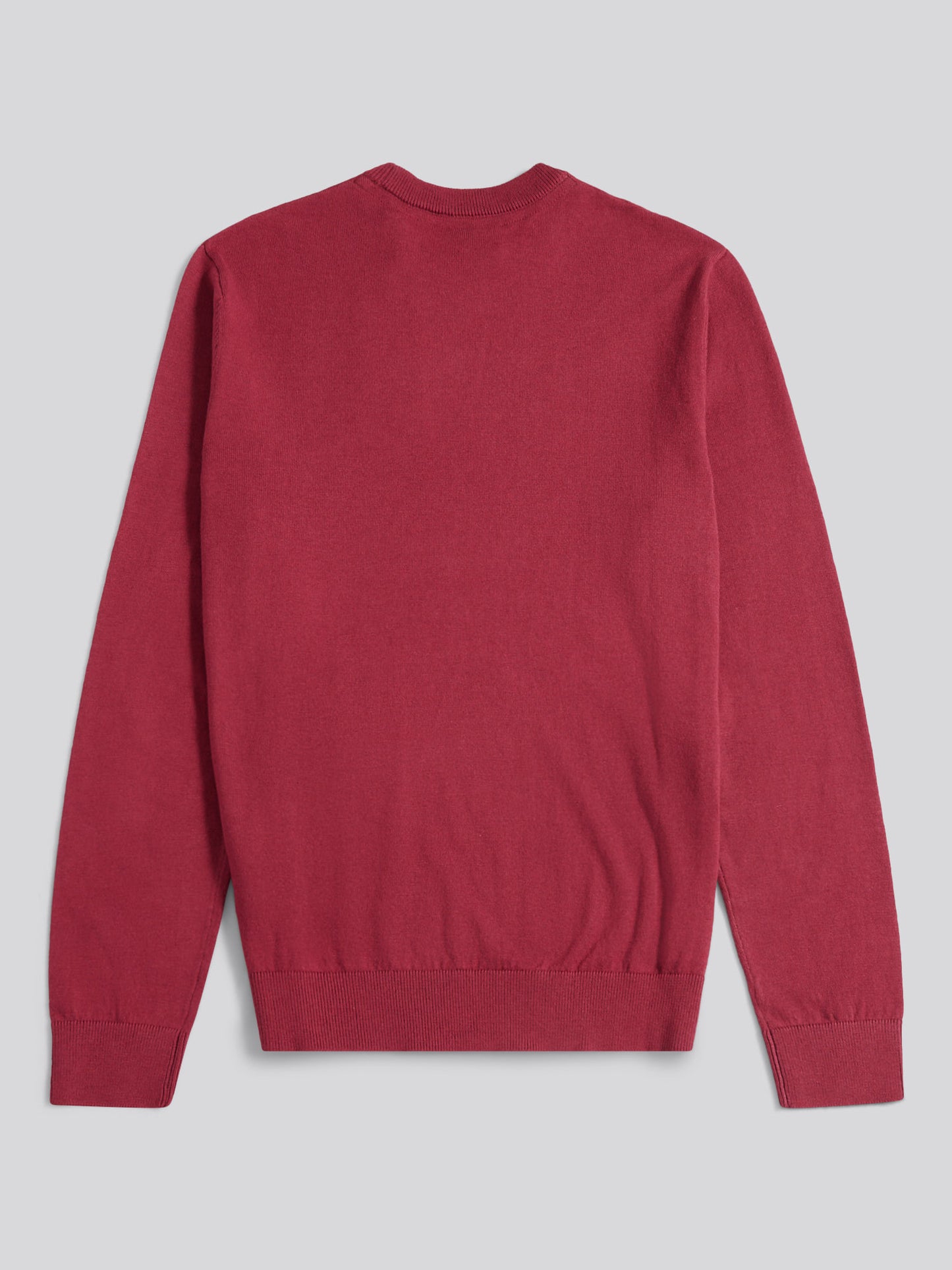 Mens Cotton Crewneck in Tibetan Red