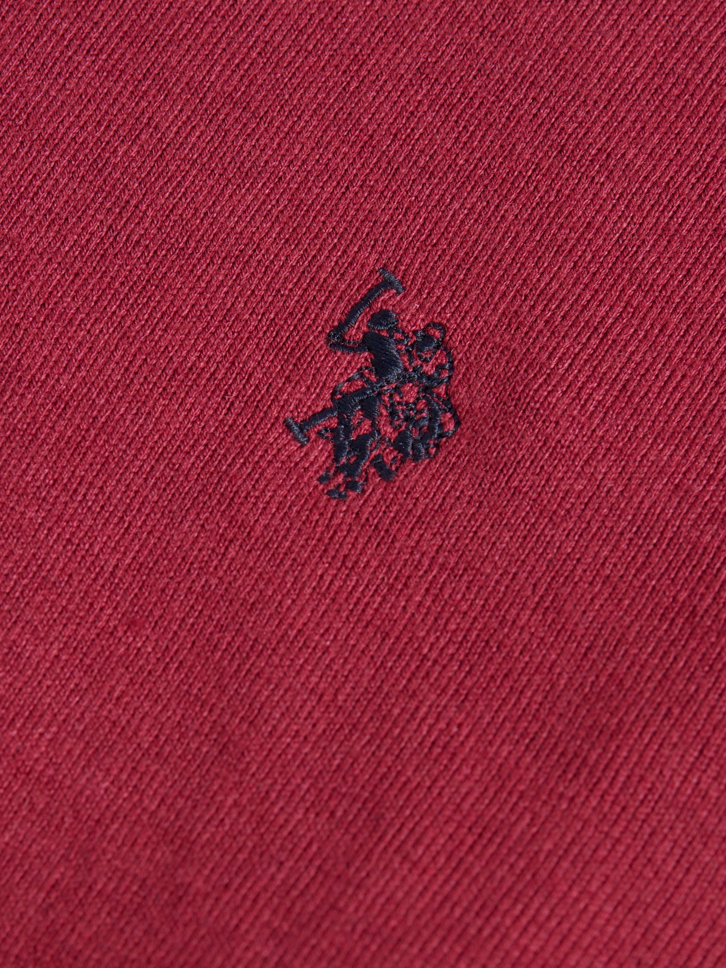 Mens Cotton Crewneck in Tibetan Red