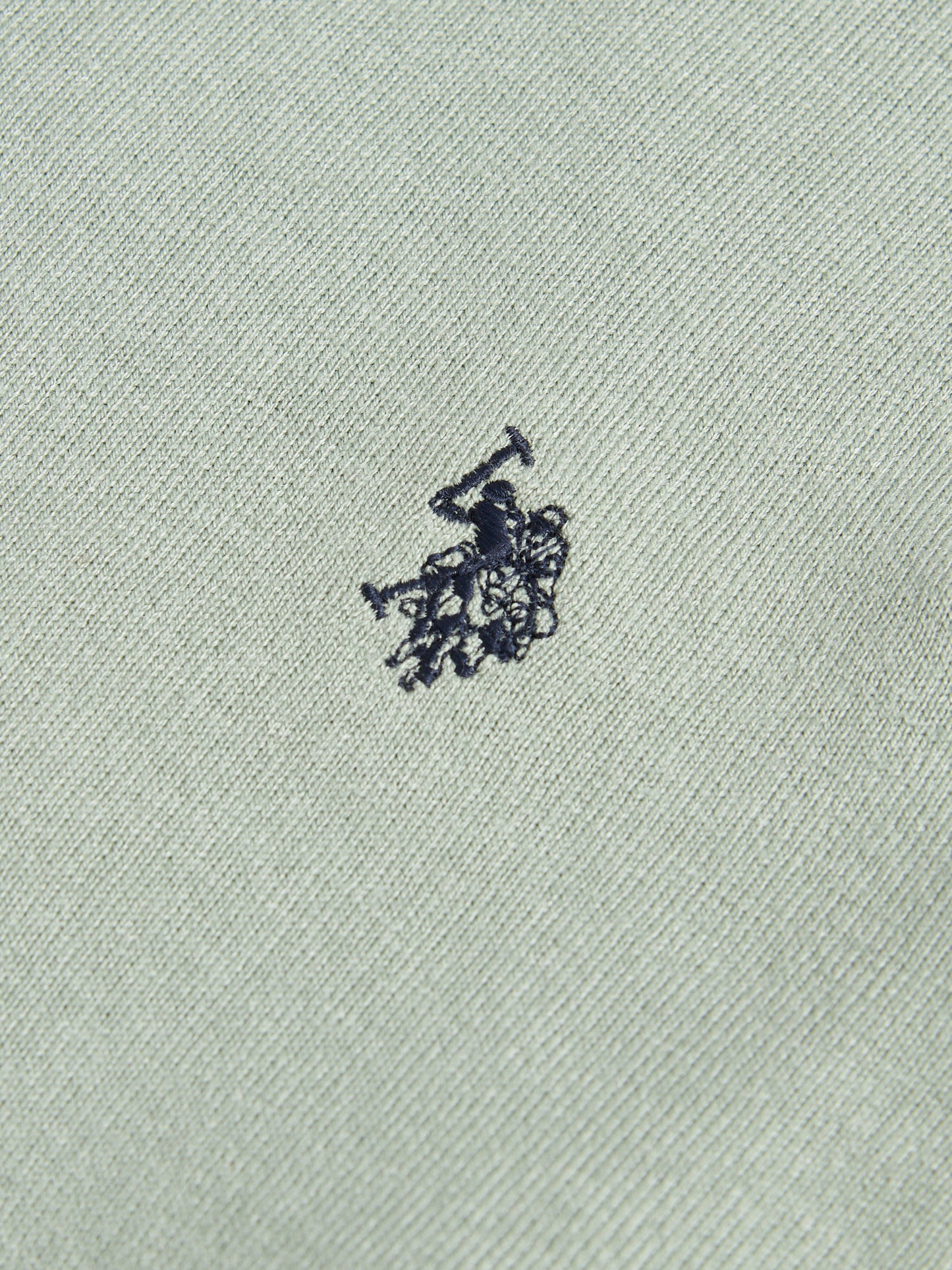 Mens Cotton Crewneck in Iceberg Green