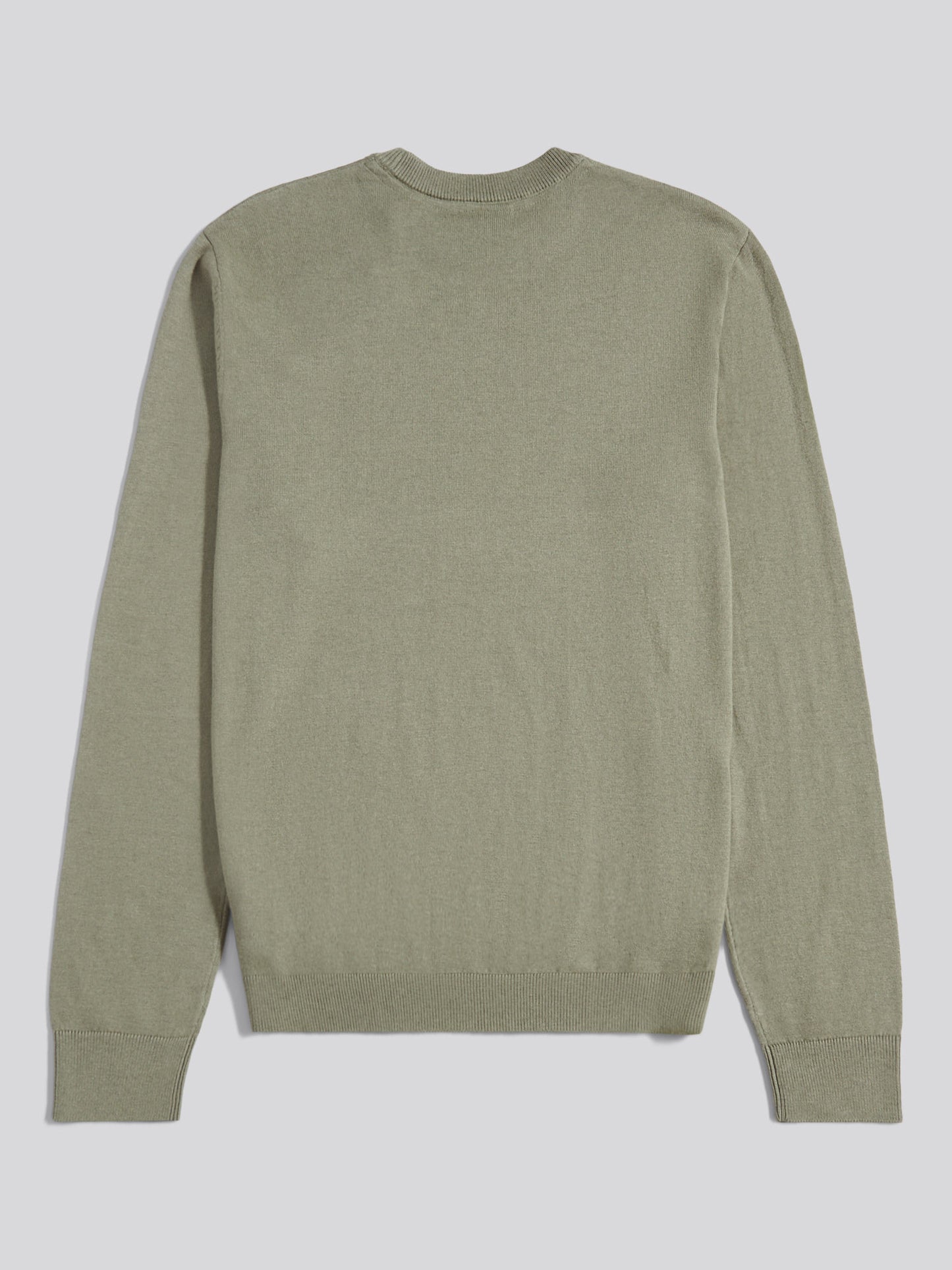 Mens Cotton Crewneck in Mulled Basil