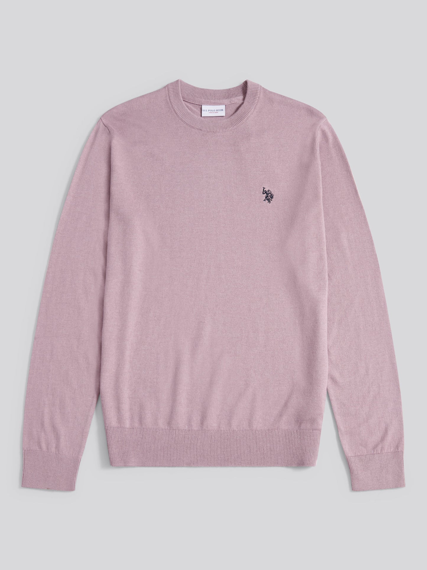 Mens Cotton Crewneck in Elderberry