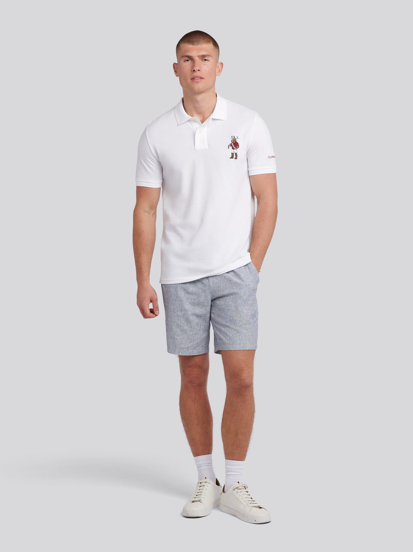 Mens Chuck Polo Shirt in Bright White
