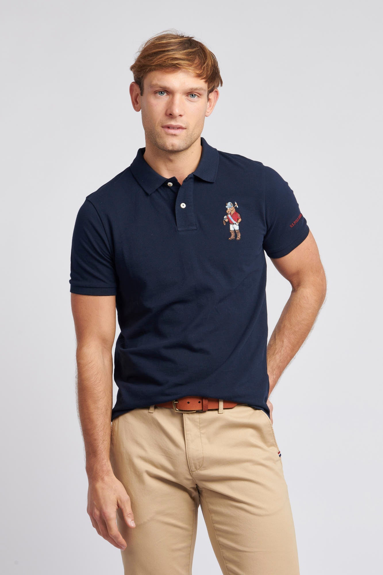 U.S. Polo Assn. Mens Chuck Polo Shirt in Dark Sapphire Navy