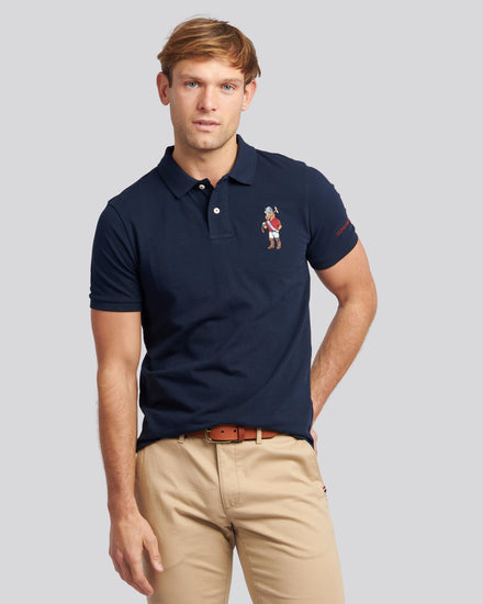 Mens Chuck Polo Shirt in Dark Sapphire Navy