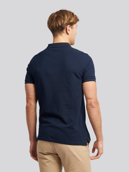 Mens Chuck Polo Shirt in Dark Sapphire Navy