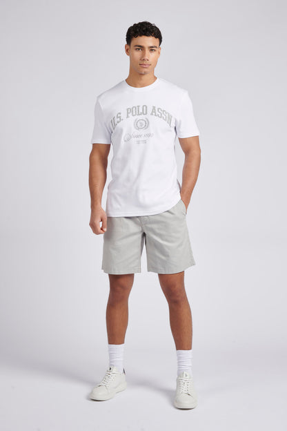 Mens Classic Fit Premium Graphic T-Shirt in Bright White