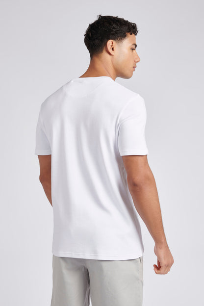 Mens Classic Fit Premium Graphic T-Shirt in Bright White