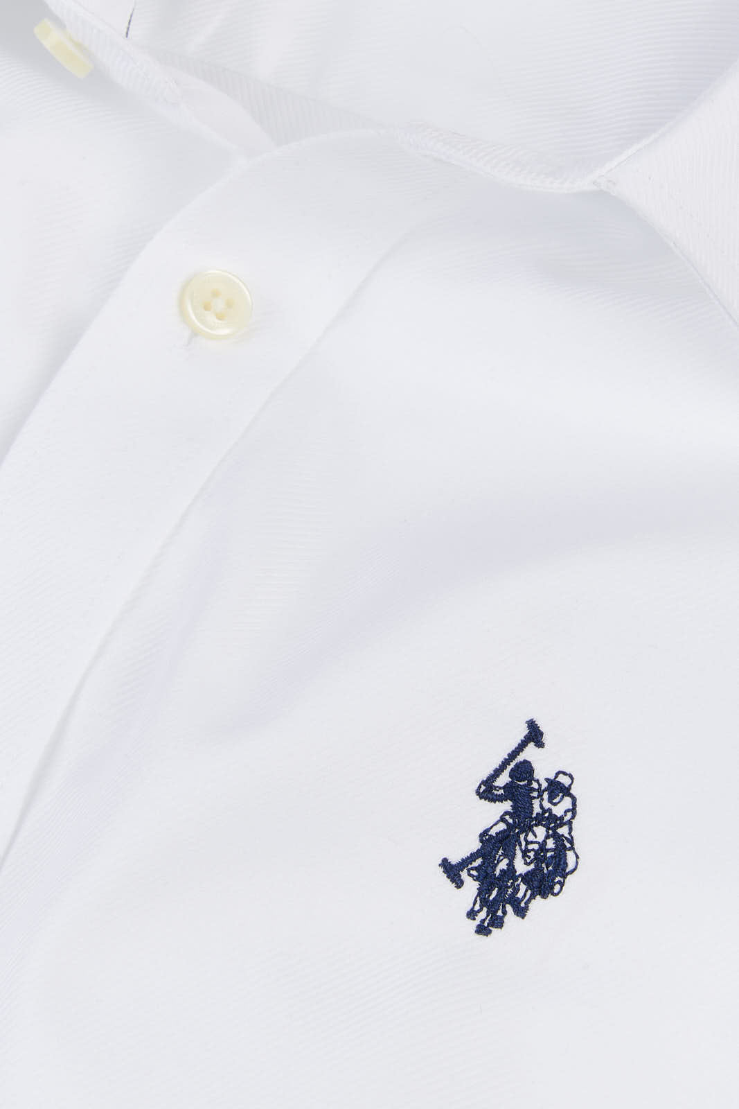 Mens Long Sleeve Royal Twill Shirt in White