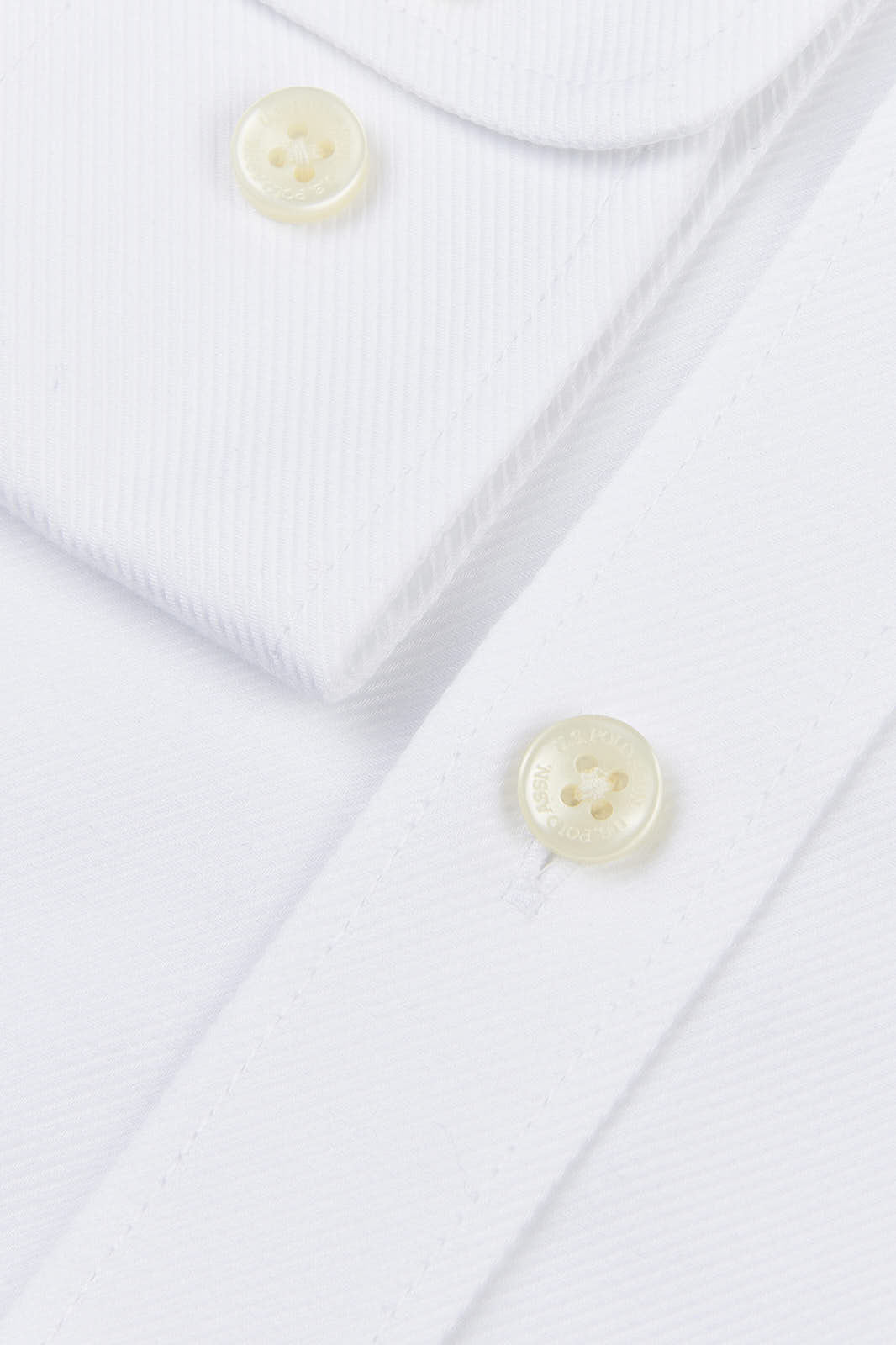 Mens Long Sleeve Royal Twill Shirt in White