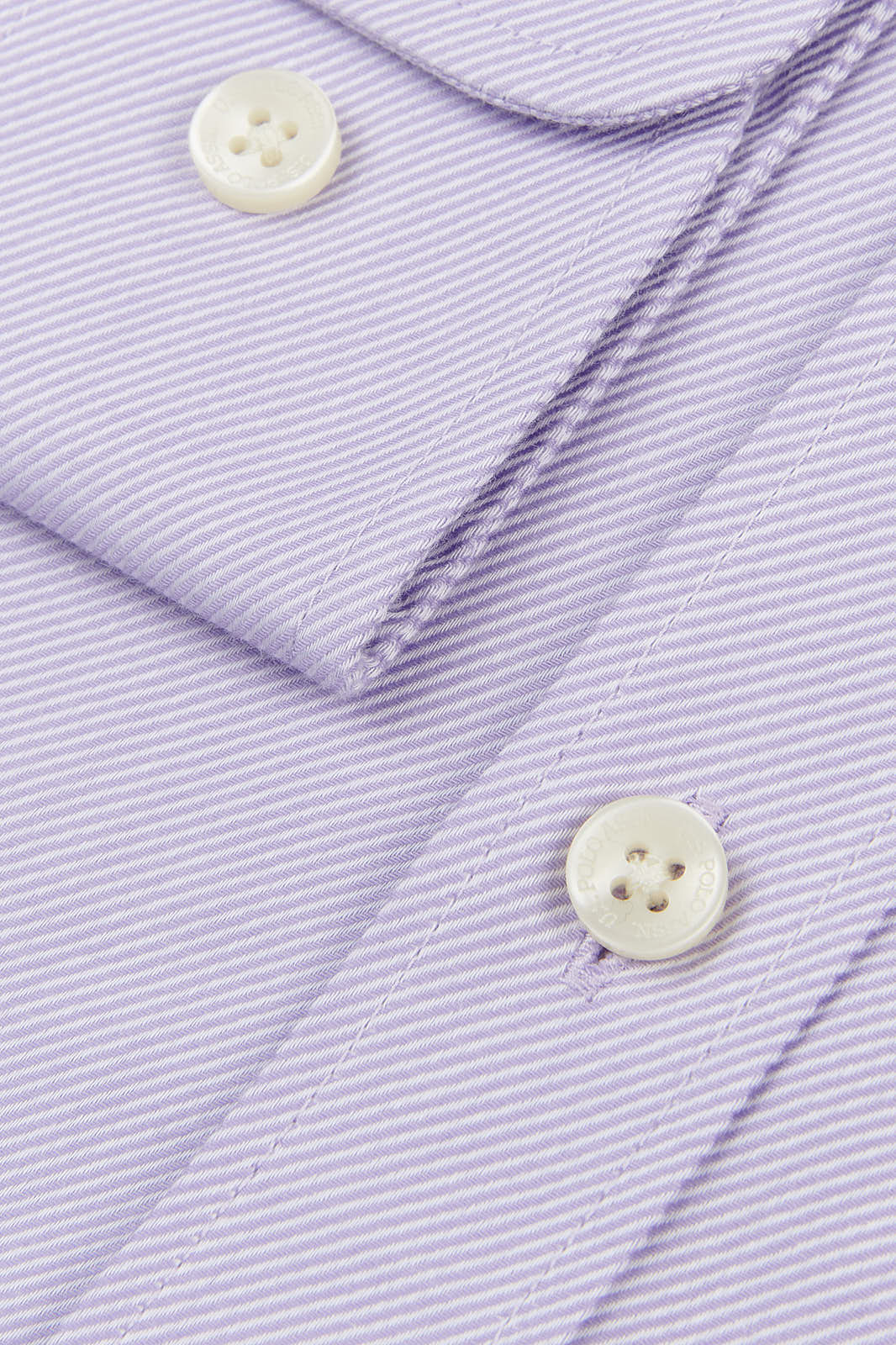 Mens Long Sleeve Royal Twill Shirt in Pastel Lilac