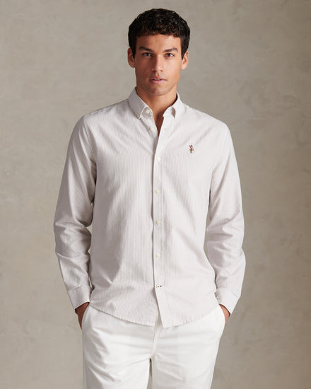 Mens Oxford Stripe  Shirt in Atmosphere