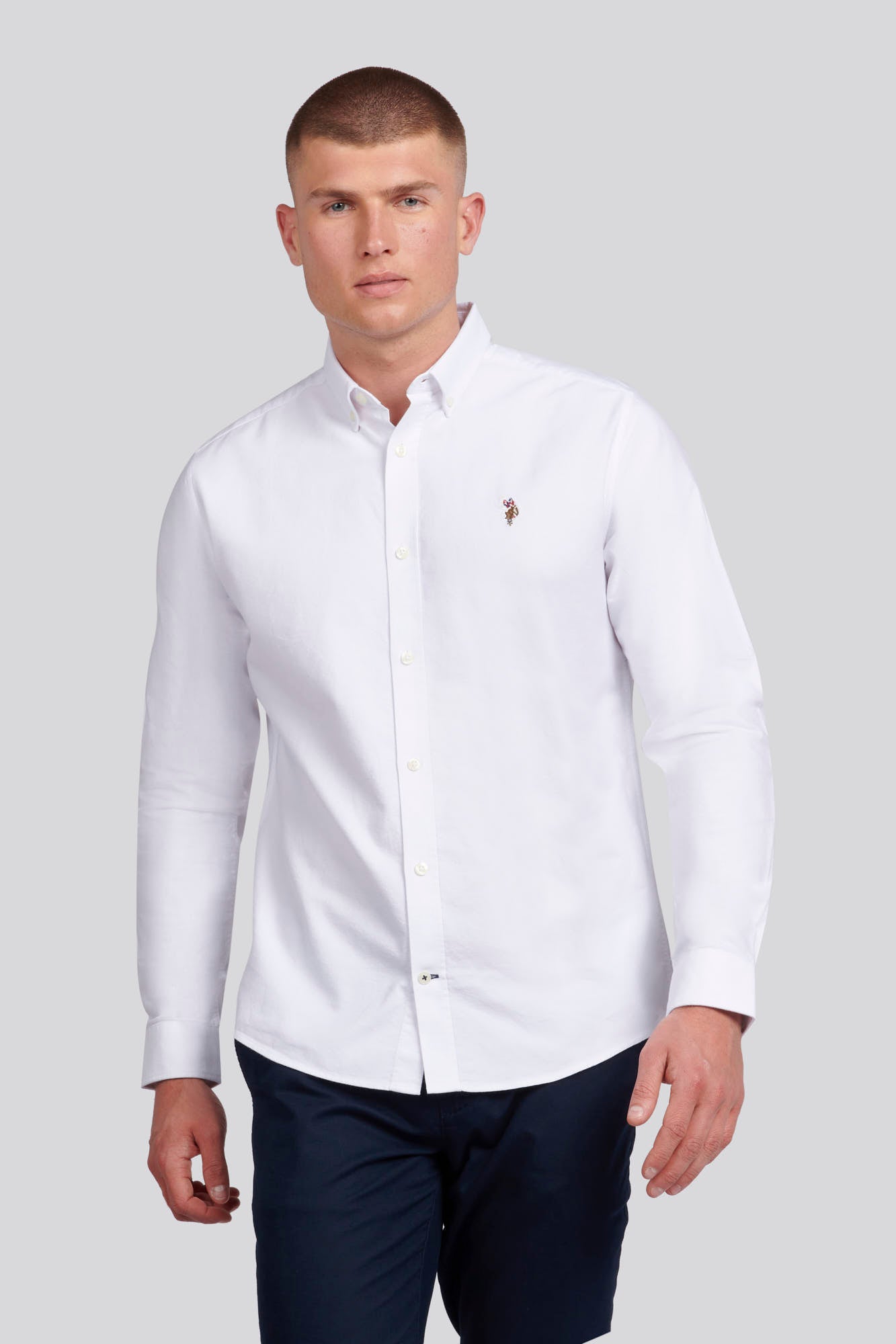 Mens Oxford Shirt in Bright White