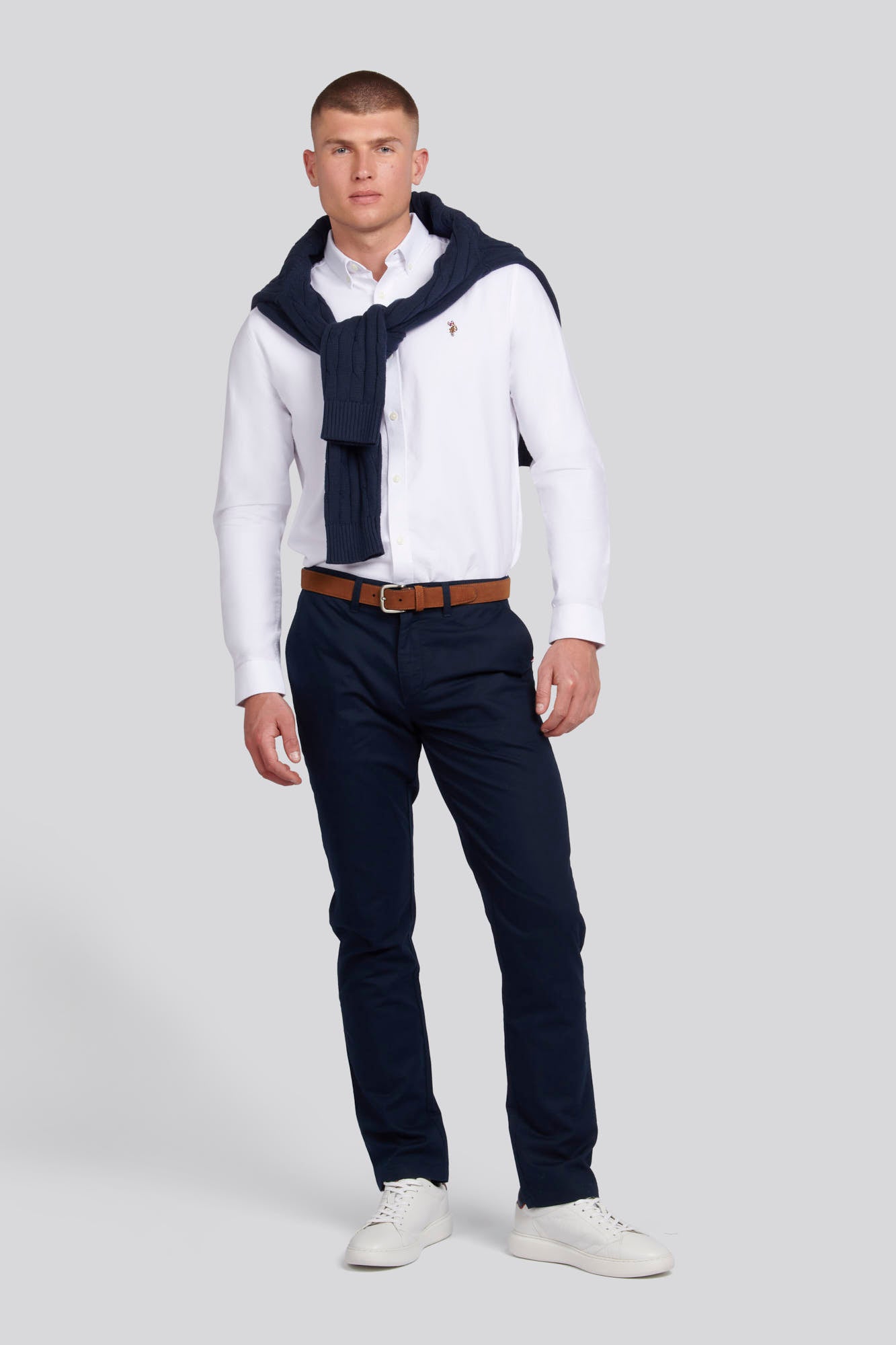 Mens Oxford Shirt in Bright White