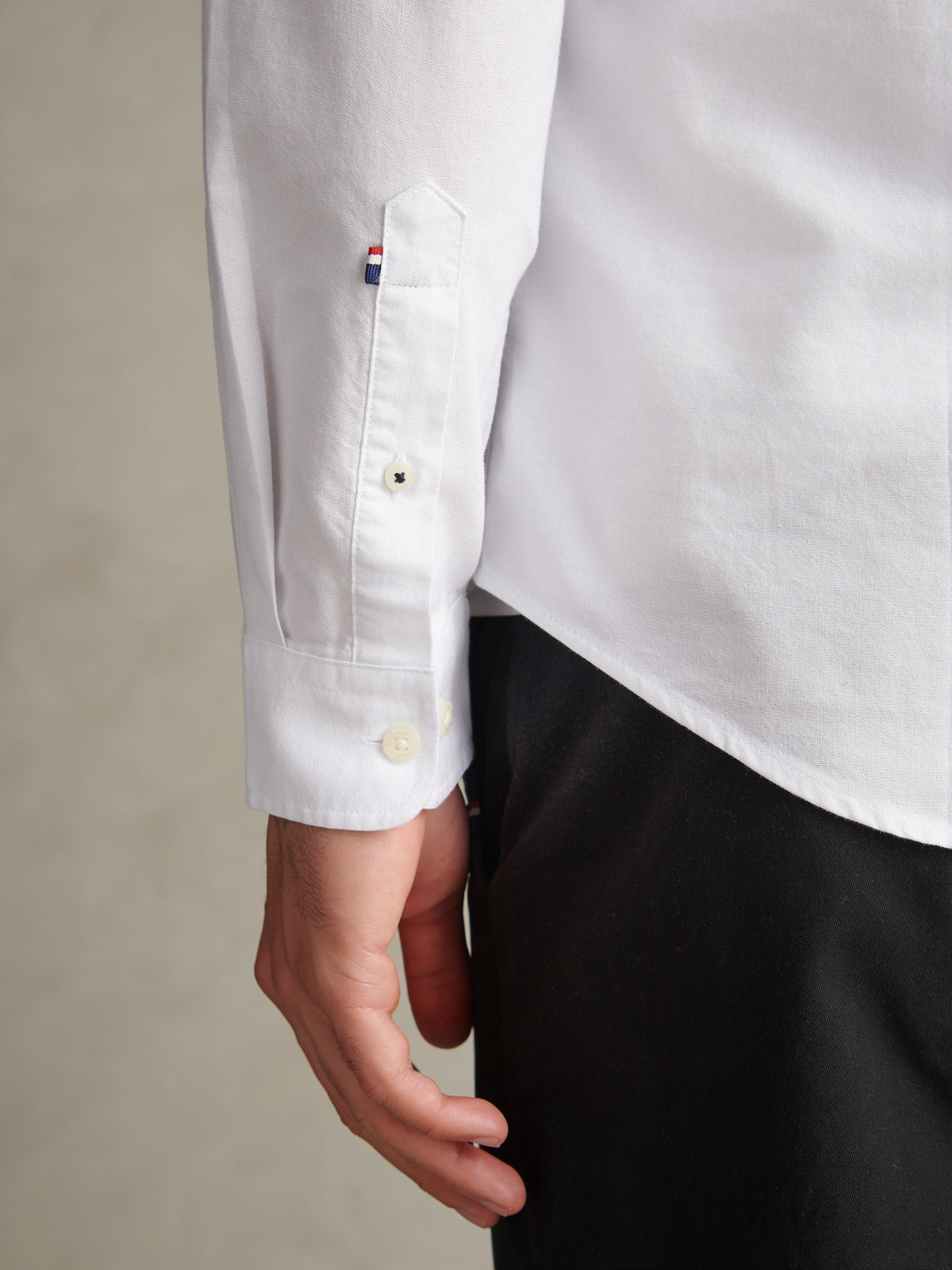 Mens Peached Oxford Shirt Bright White