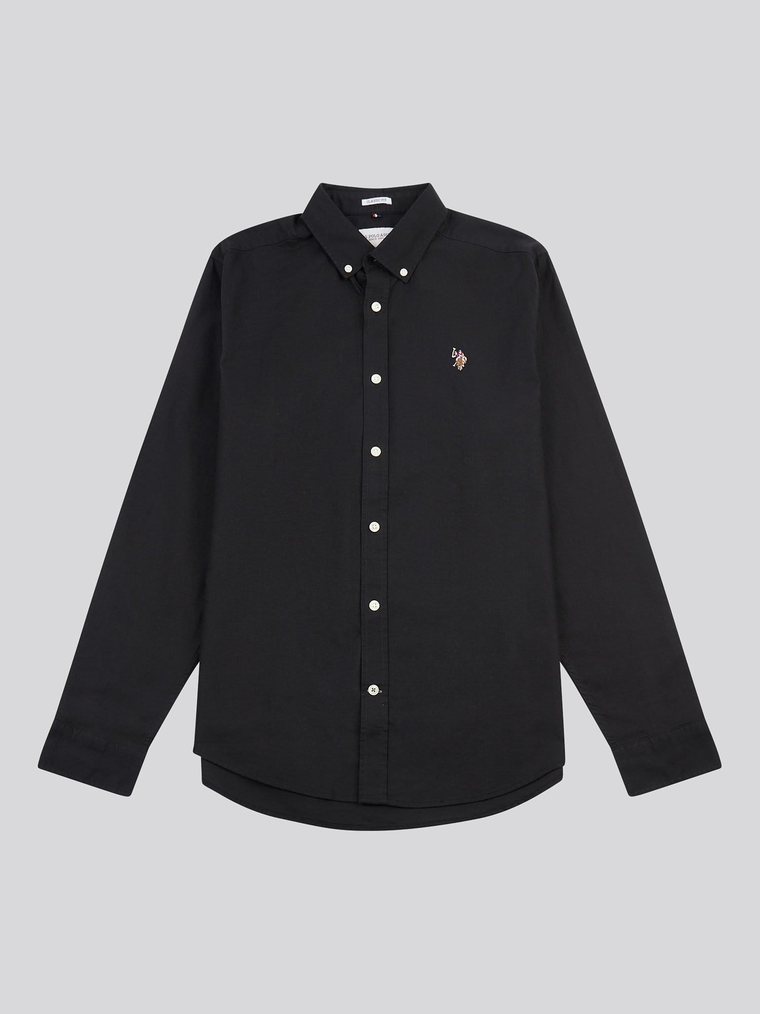 Mens Peached Oxford Shirt in Black