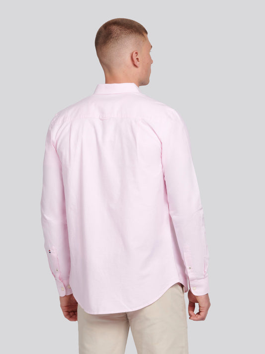 Mens Peached Oxford Shirt in Orchid Pink