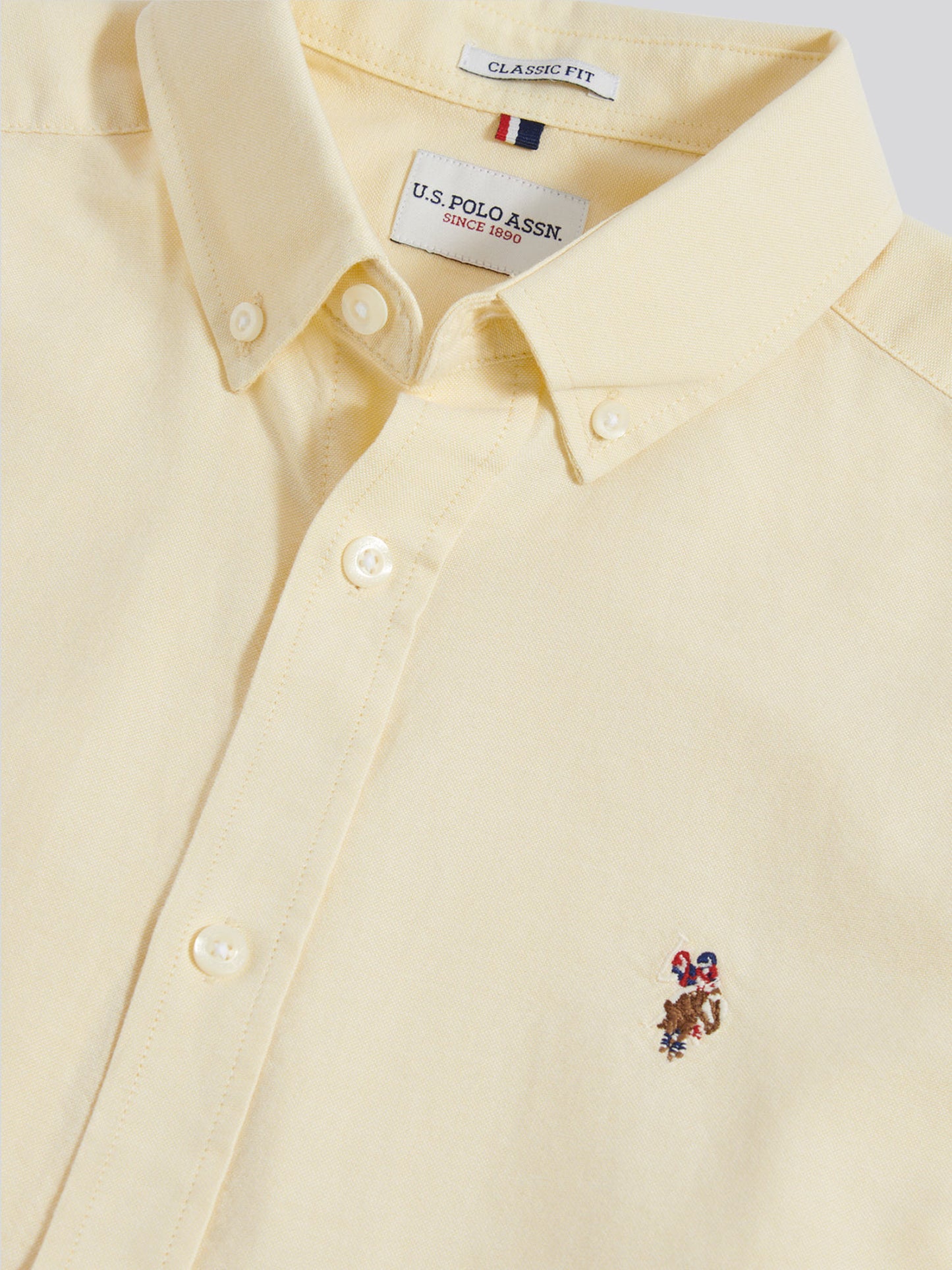 Mens Peached Oxford Shirt in French Vanilla