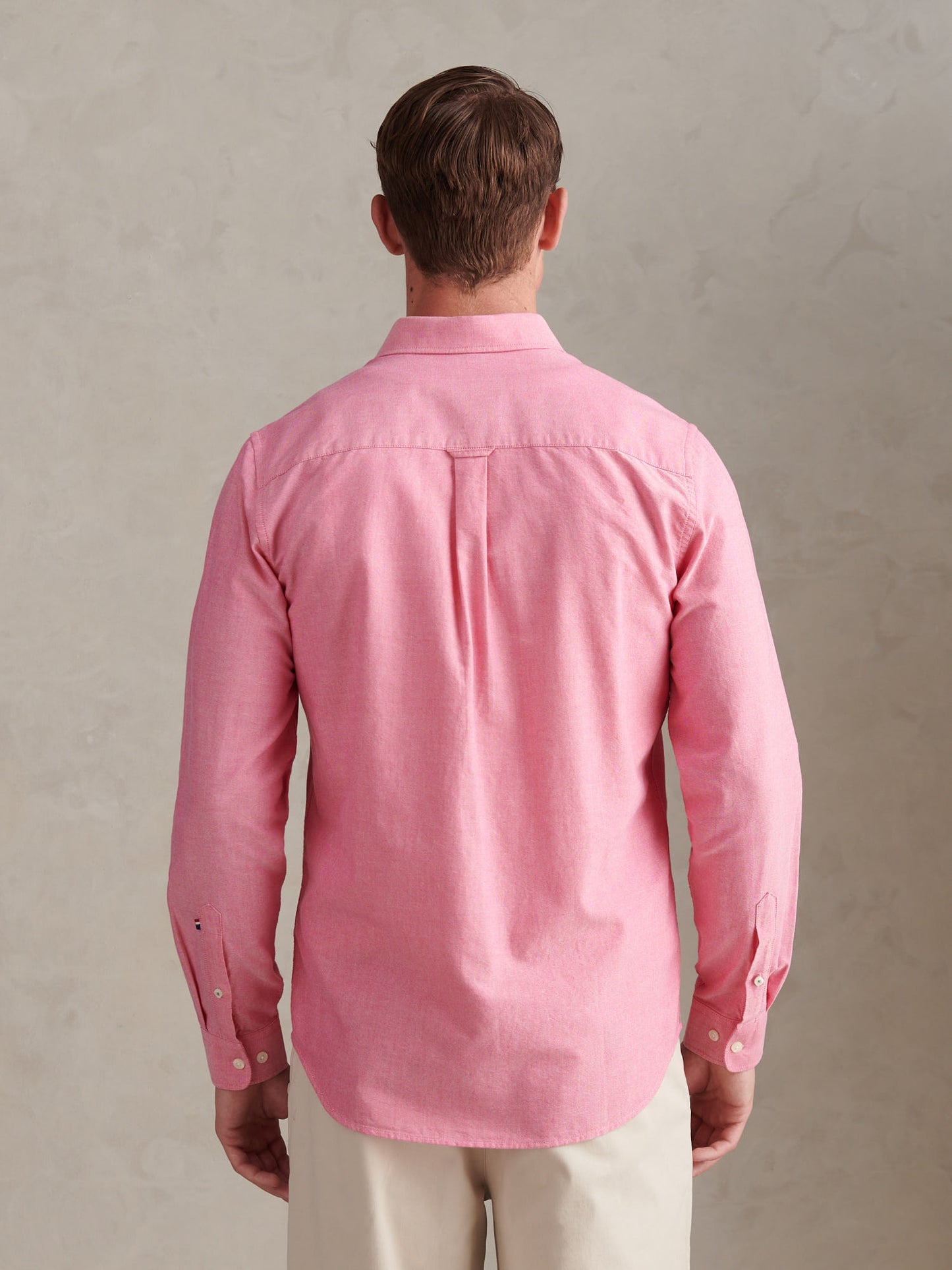 Mens Peached Oxford Shirt in Chateau Rose
