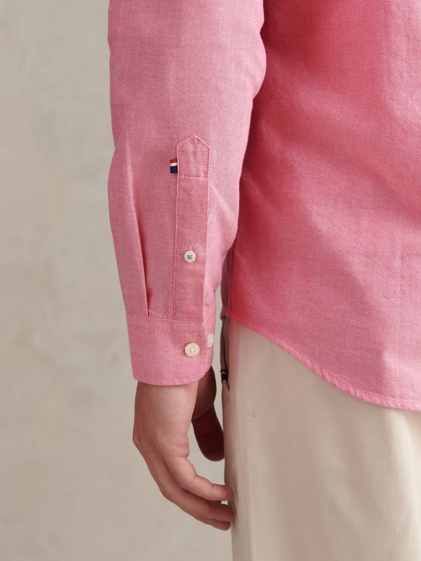 Mens Peached Oxford Shirt in Chateau Rose