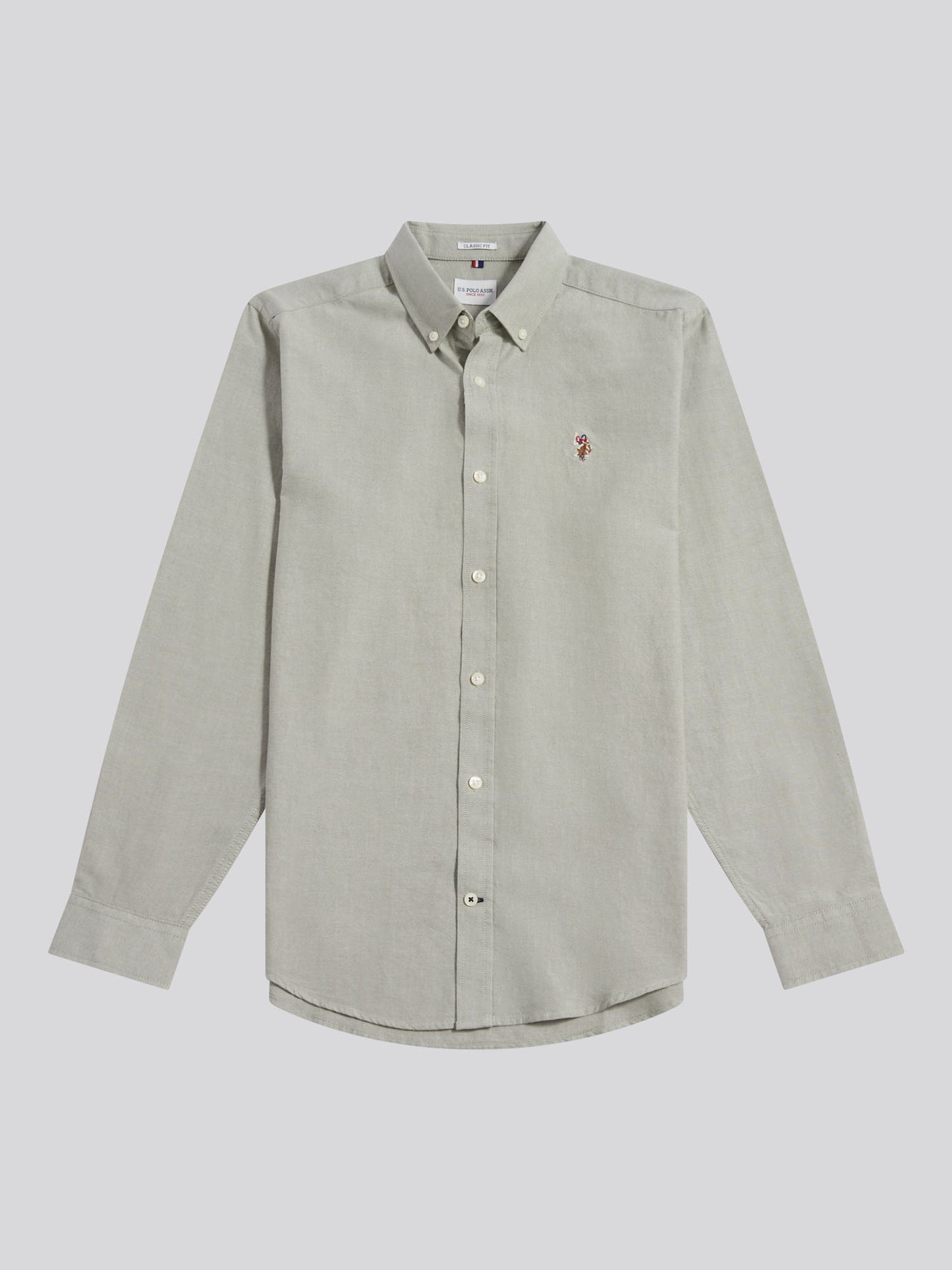 Mens Peached Oxford Shirt in Sea Spray