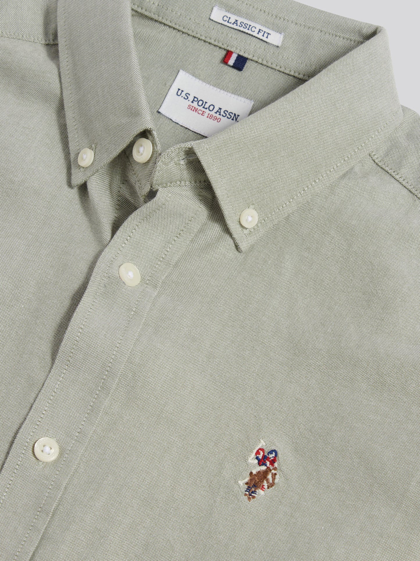 Mens Peached Oxford Shirt in Sea Spray