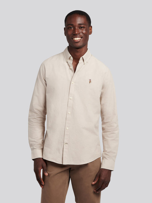 Mens Peached Oxford Shirt in Atmosphere