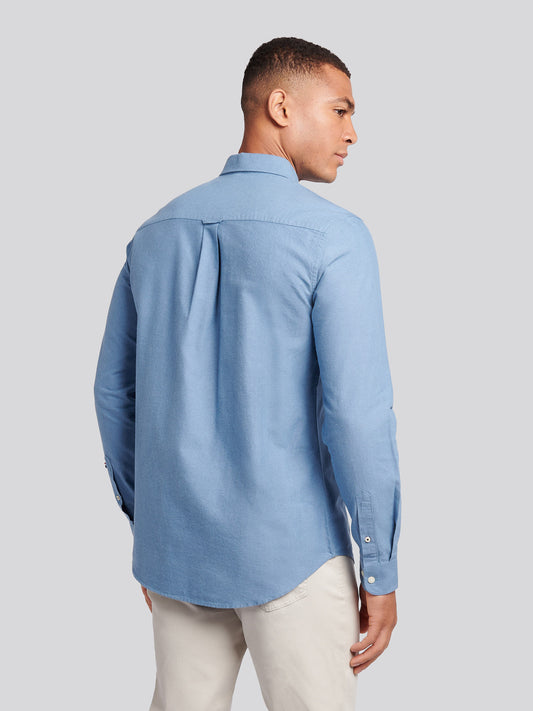 Mens Peached Oxford Shirt in Vintage Indigo