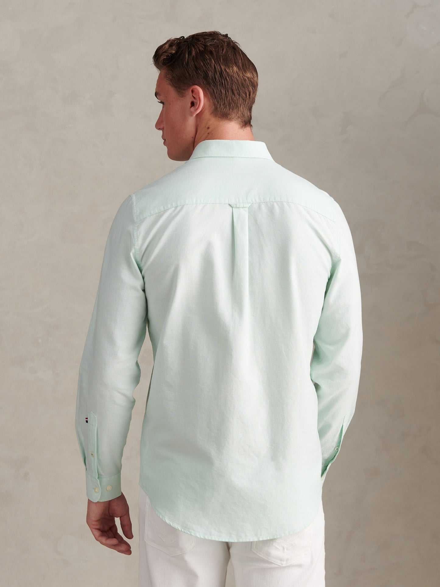 Mens Peached Oxford Shirt in Bay