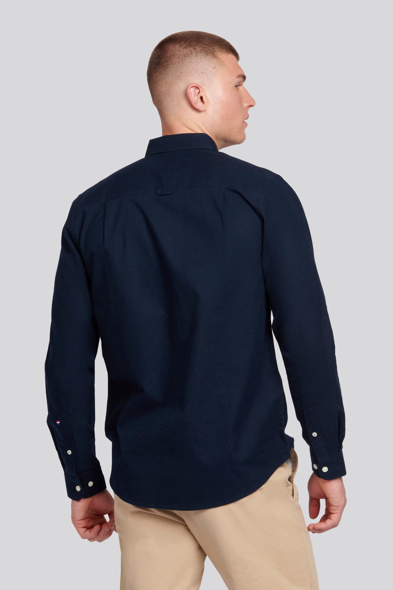 Mens Oxford Shirt in Dark Sapphire Navy