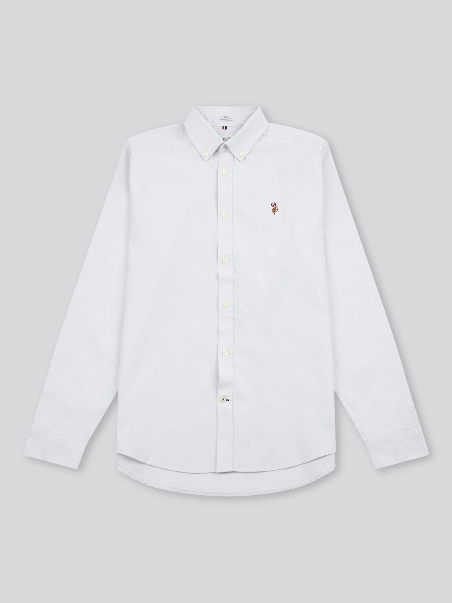 Mens Peached Oxford Shirt in Oyster Mushroom