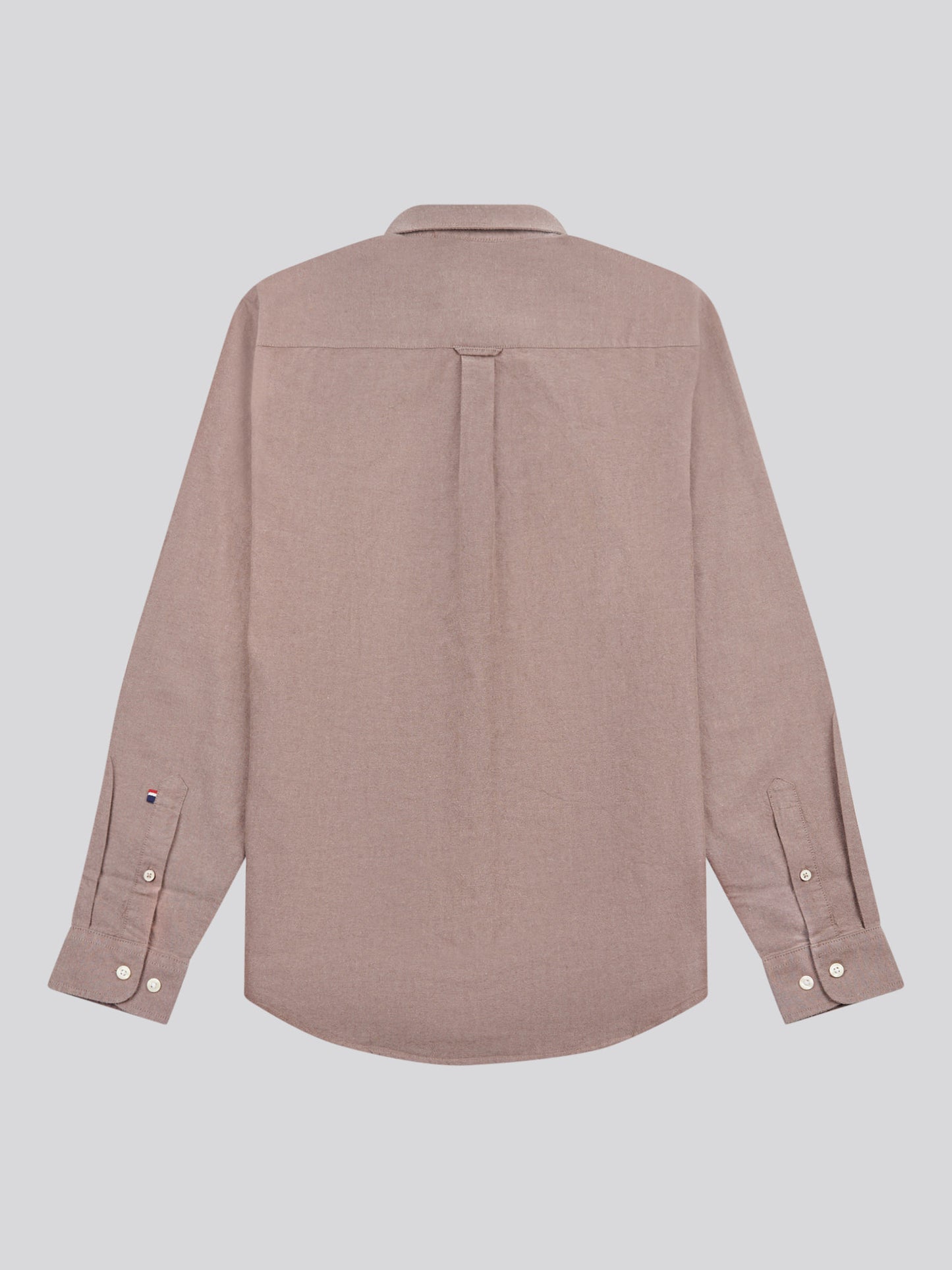 Mens Peached Oxford Shirt in Chocolate Martini