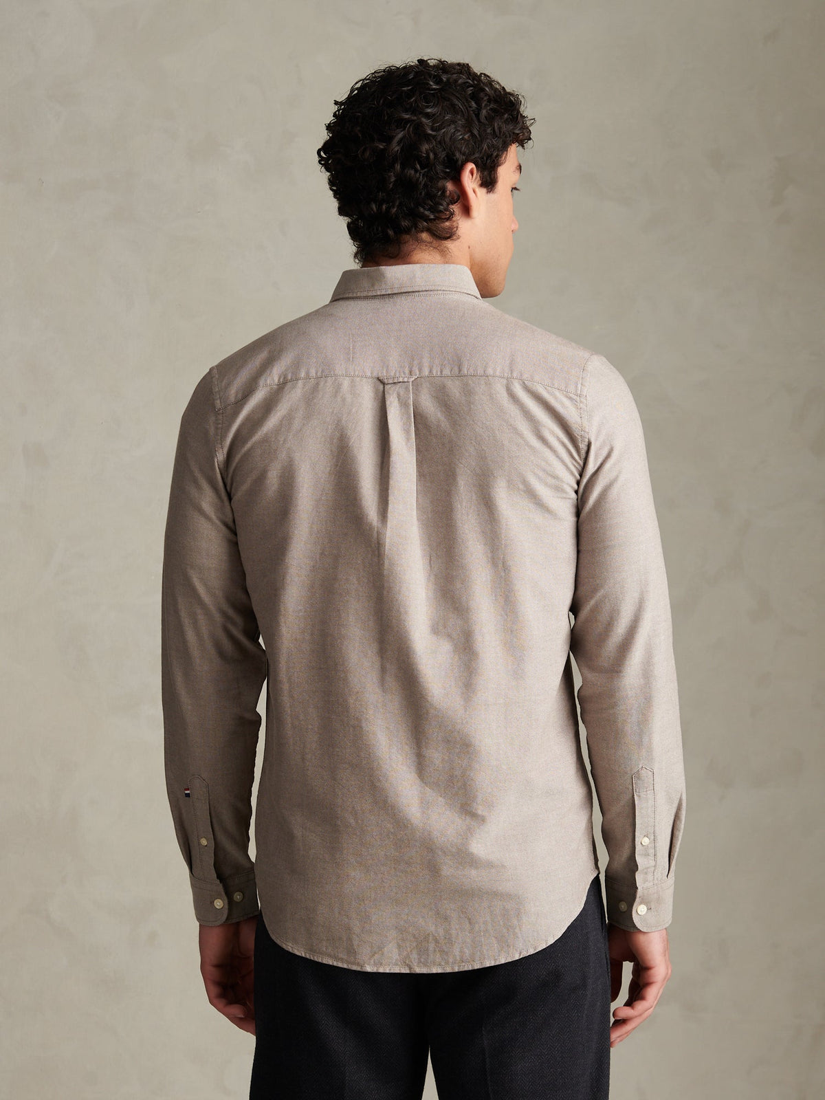 Mens Peached Oxford Shirt Bracken