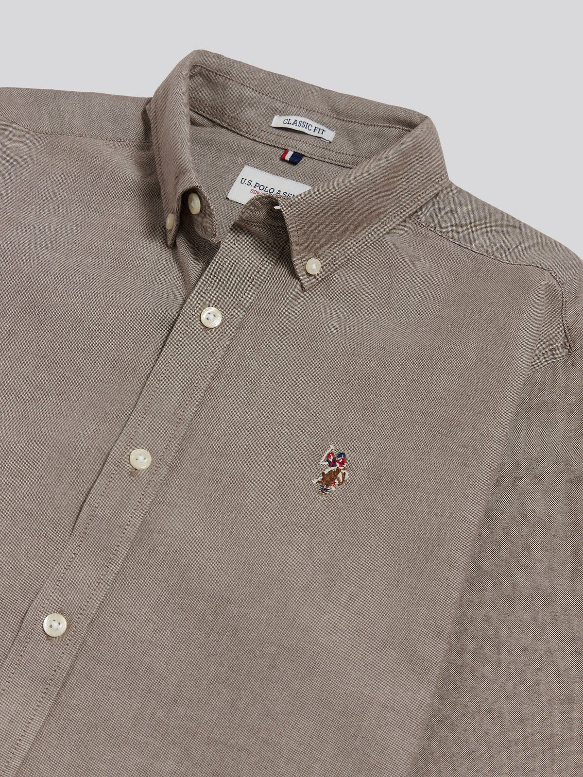 Mens Peached Oxford Shirt Bracken