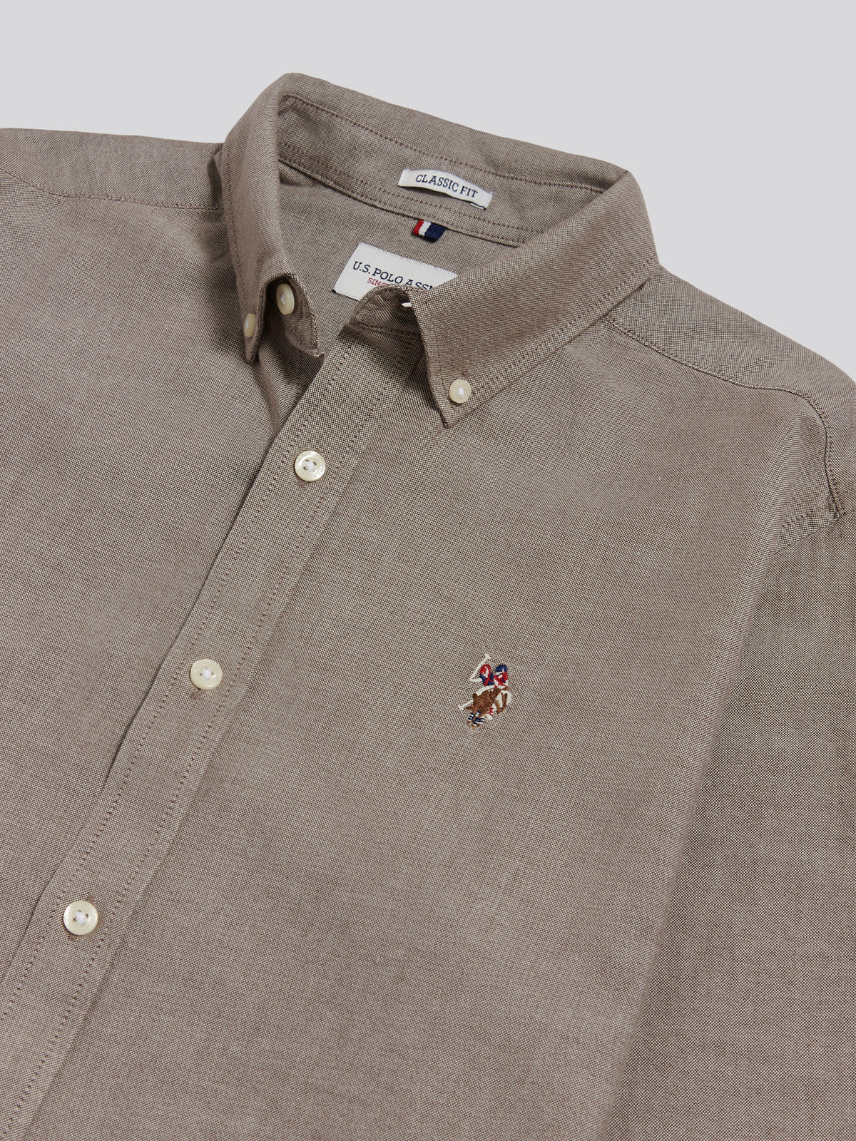 Mens Peached Oxford Shirt Bracken