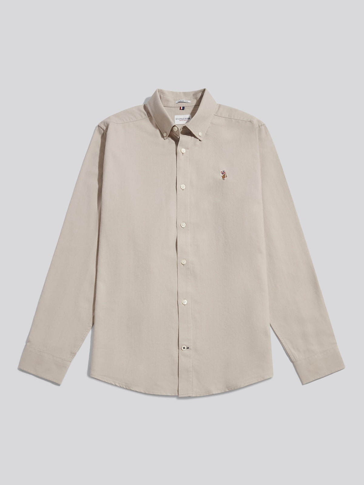 Mens Peached Oxford Shirt Nacreous Clouds