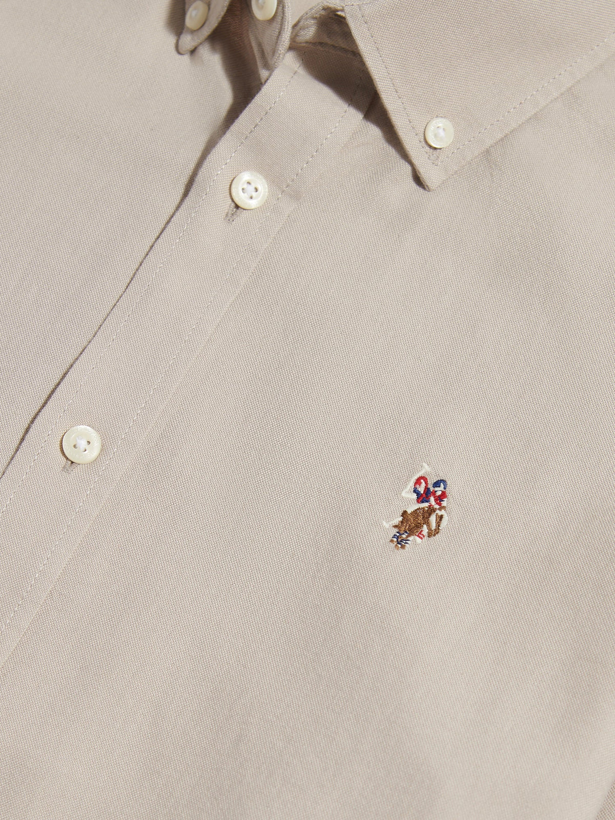 Mens Peached Oxford Shirt Nacreous Clouds