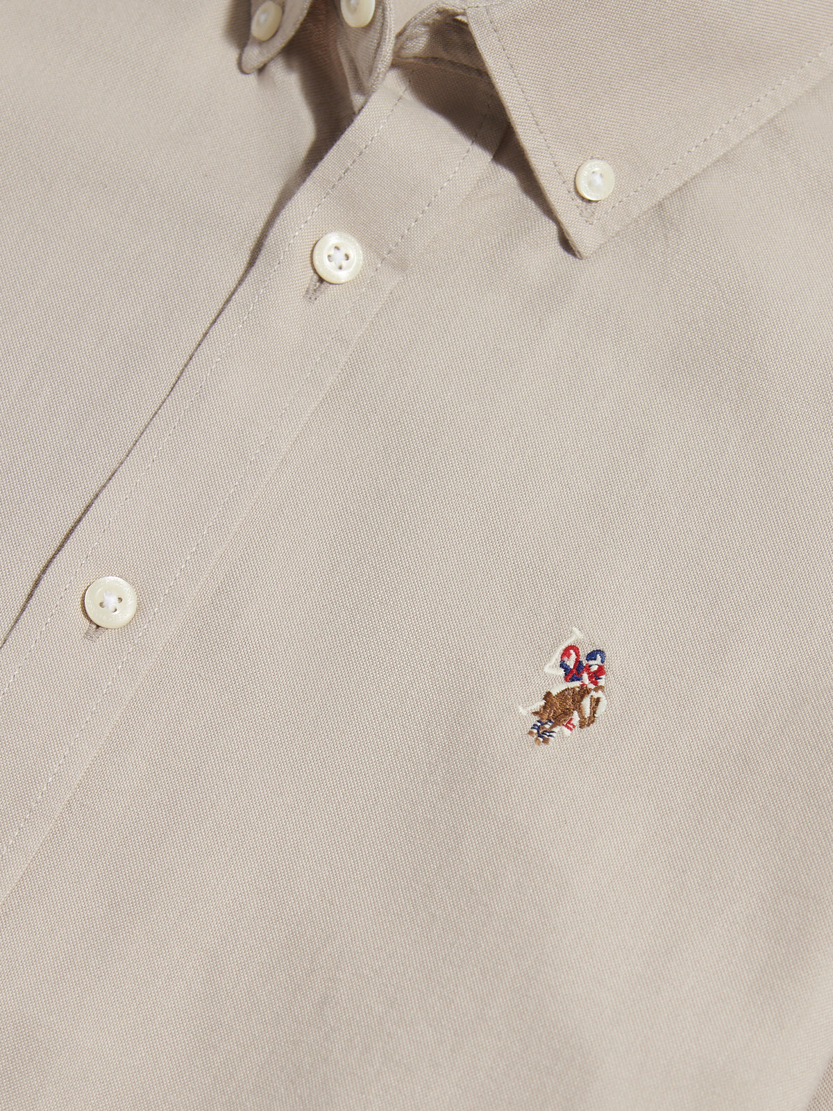 Mens Peached Oxford Shirt Nacreous Clouds