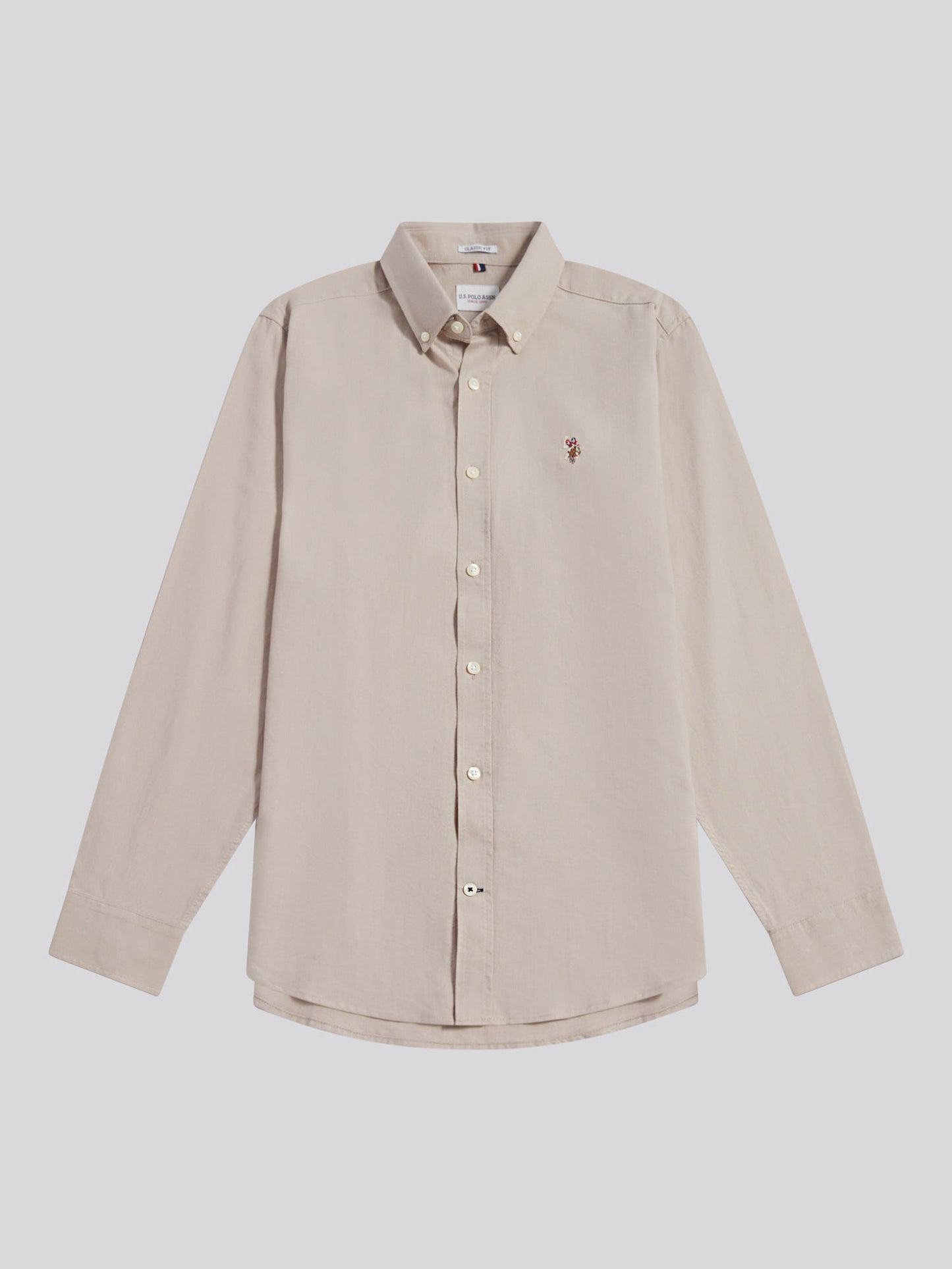 Mens Peached Oxford Shirt in String