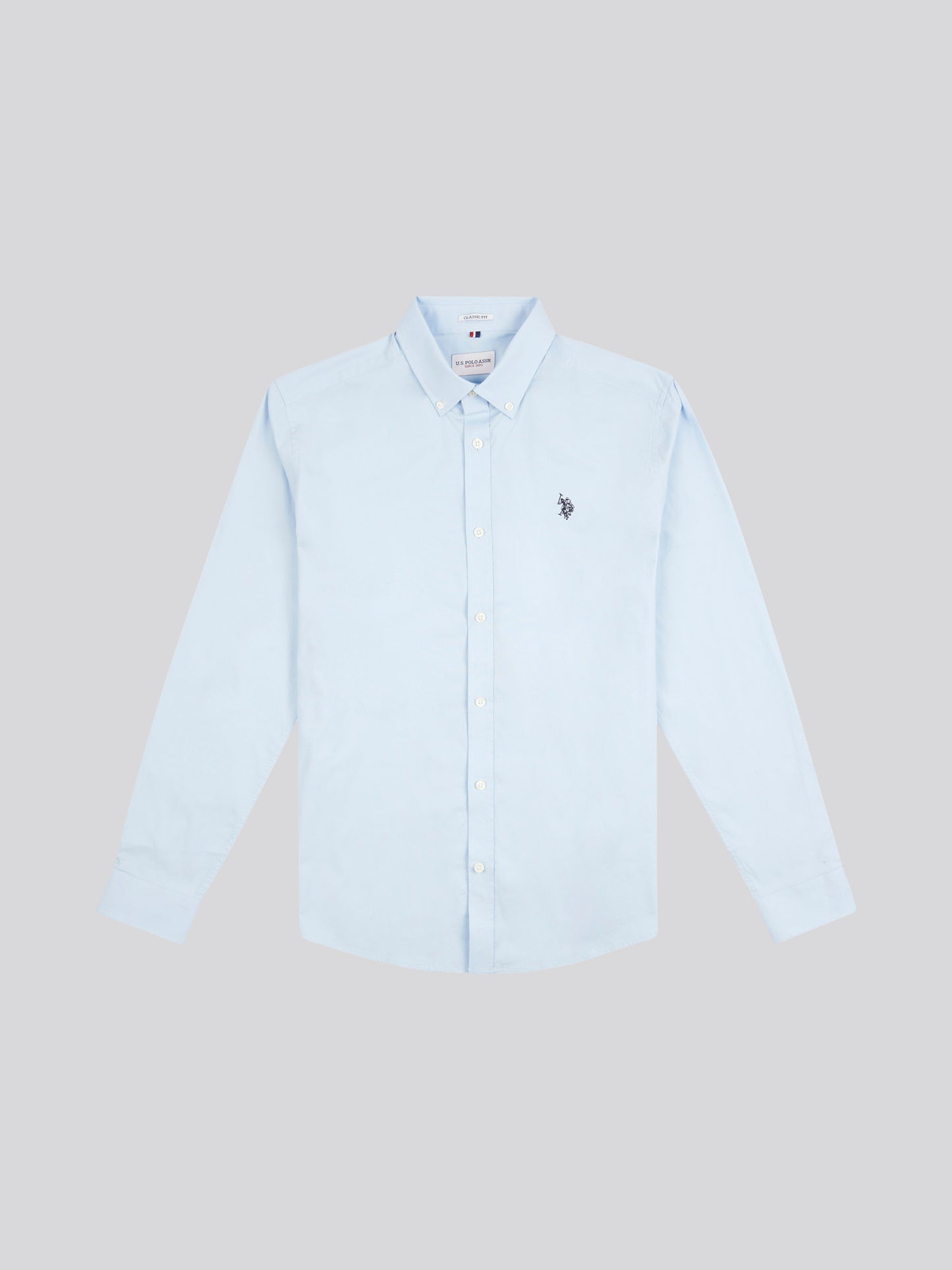 Mens Stretch Cotton Poplin Shirt Skyway