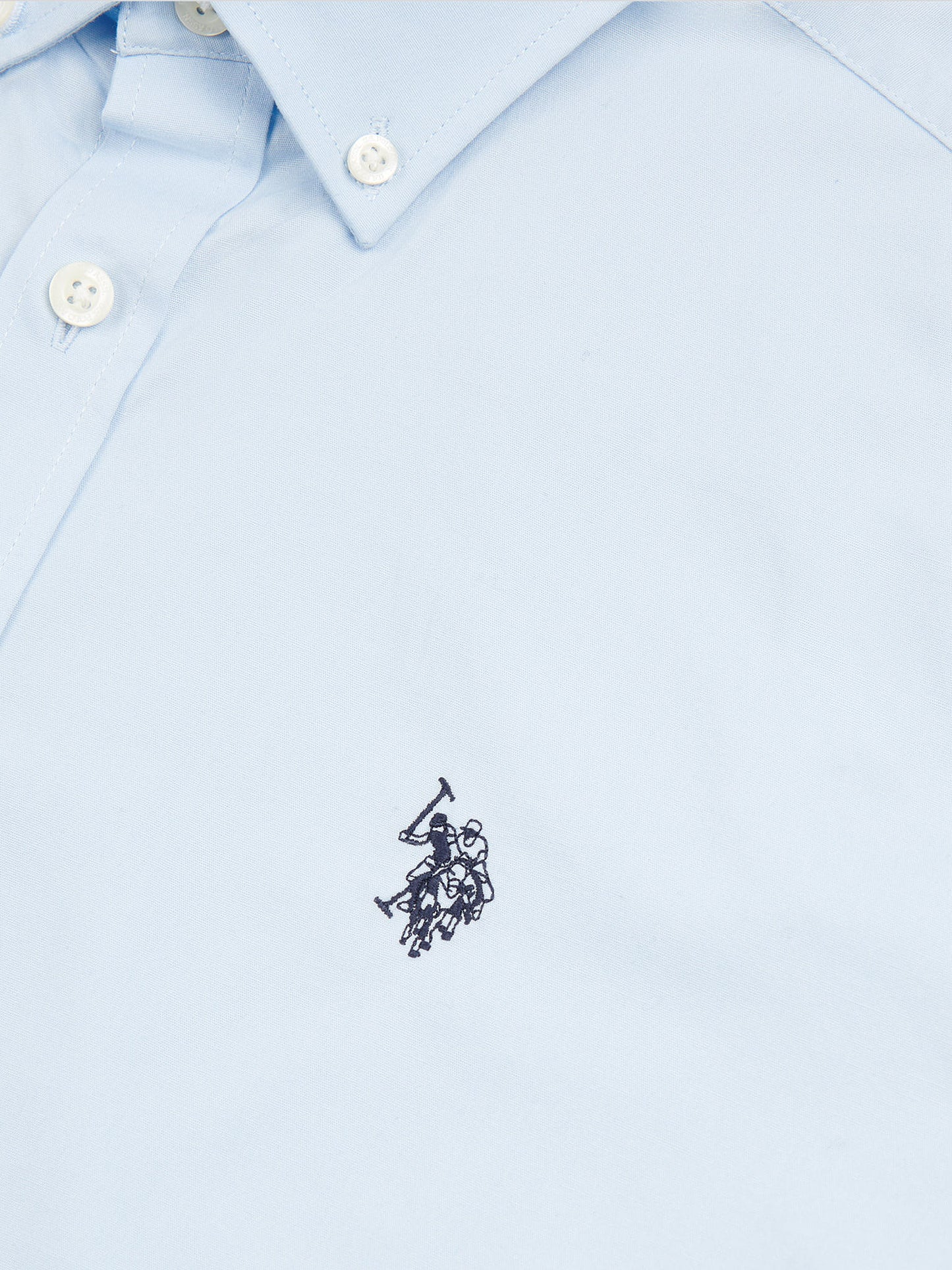 Mens Stretch Cotton Poplin Shirt Skyway
