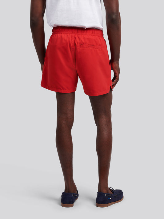 Mens Player 3 Swim Short in Haute Red