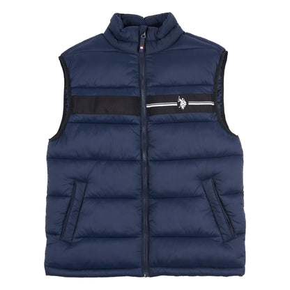 Mens 3D Tape Gilet in Dark Sapphire Navy