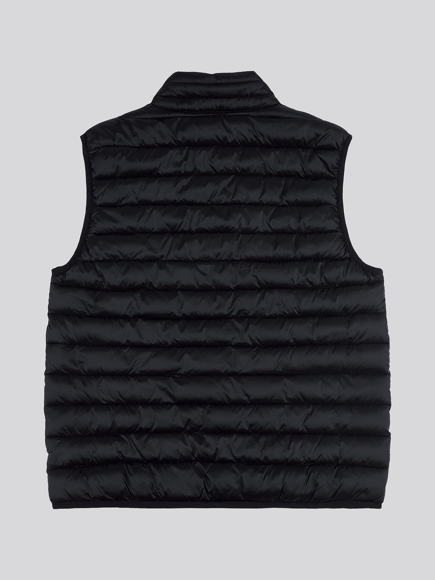 Mens Bound Quilted Gilet Black Bright White DHM