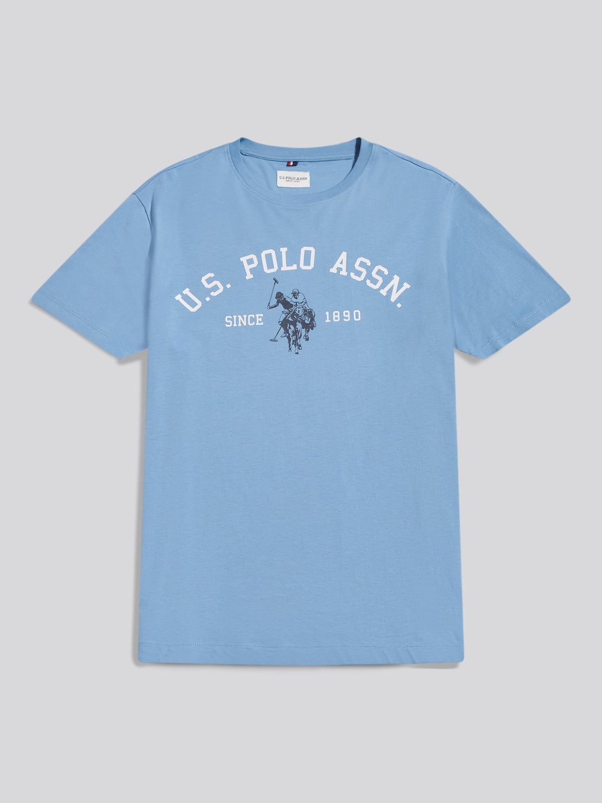 Mens Signature Arch Print T-Shirt Ashleigh Blue