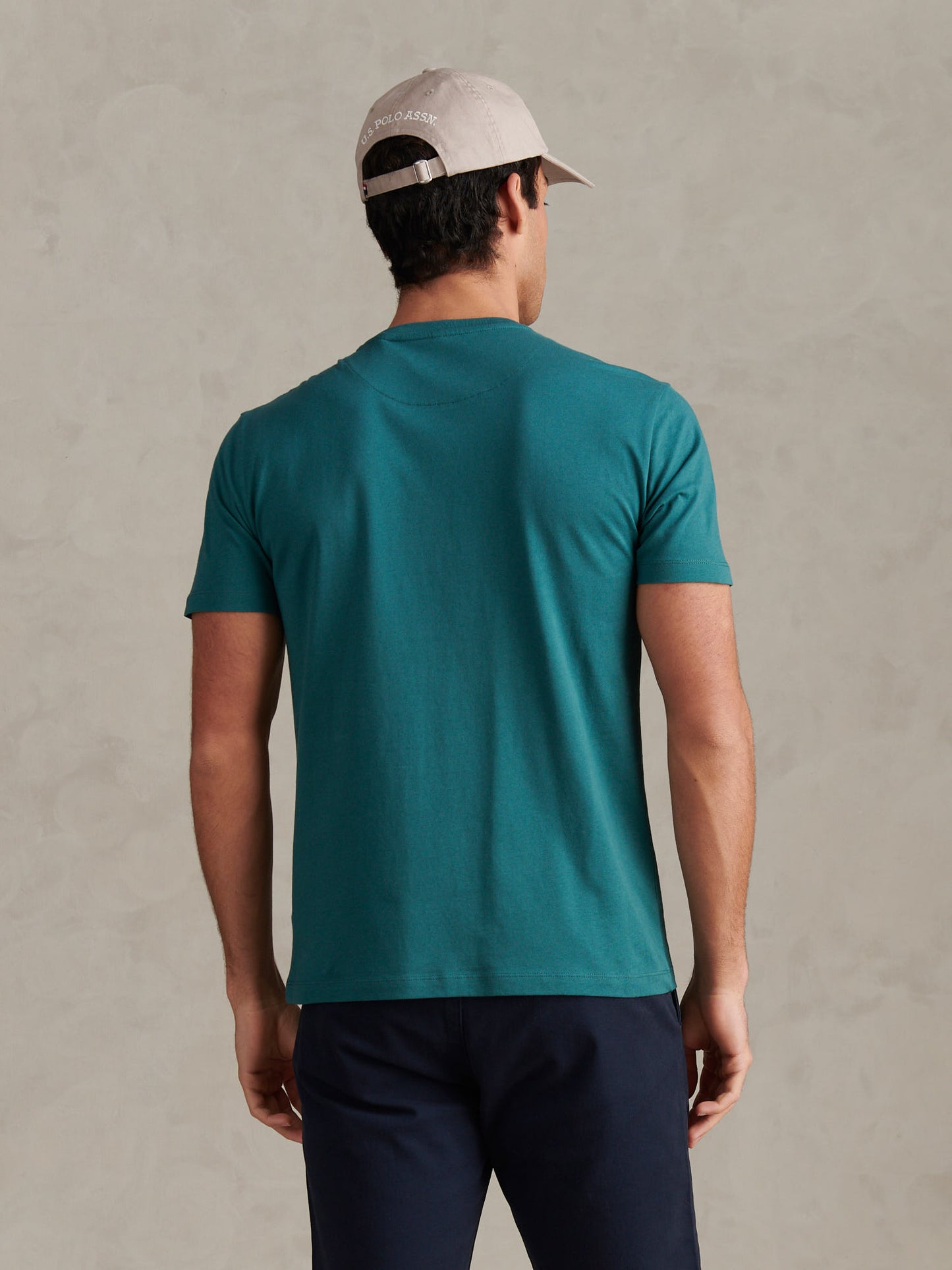 Mens Signature Arch Print T-Shirt in Mediterranea